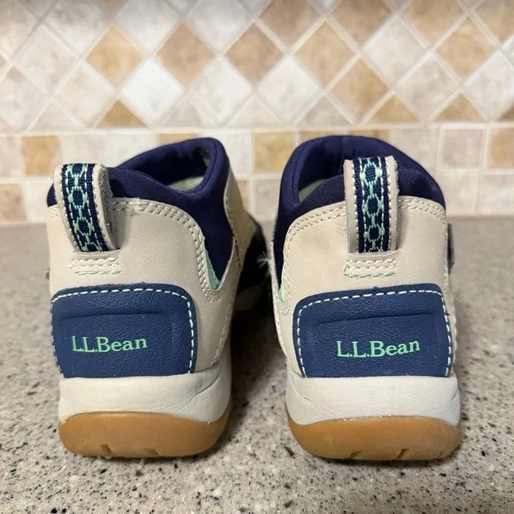 LL Bean Women’s Tek 2.5 Waterproof Trail Hiking Duck Boots Navy/Tan Size 6 EUC - Picture 6 of 9